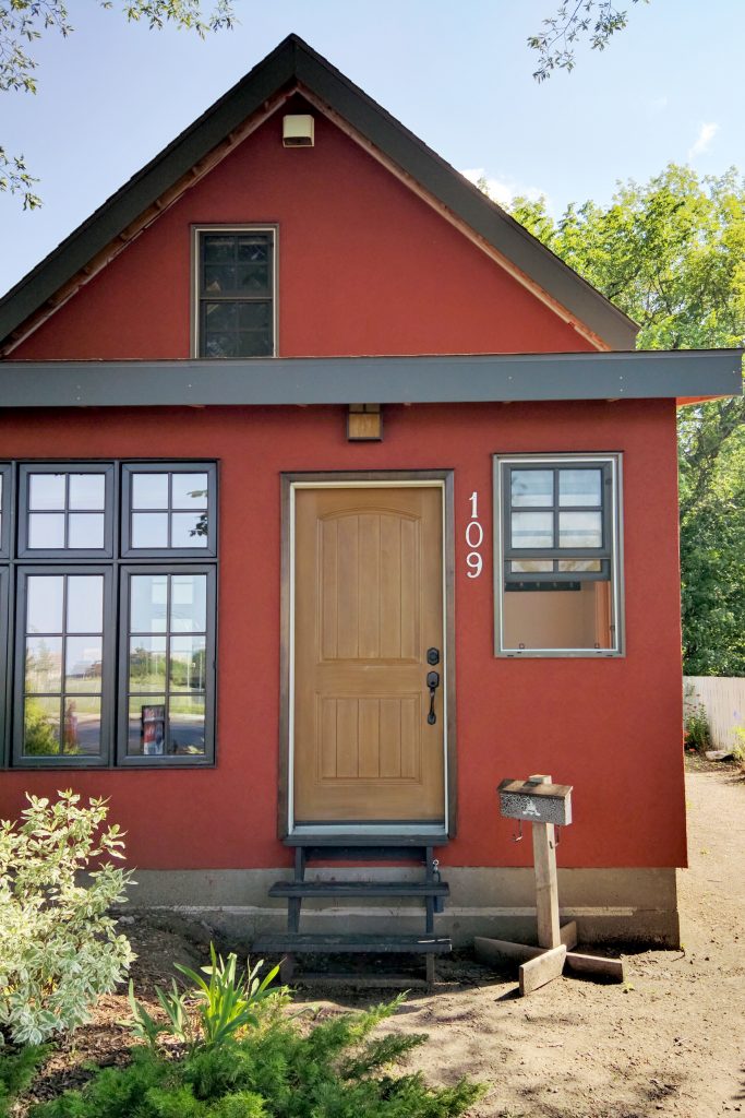 Red Character House in Saskatoon, SK, Canada
