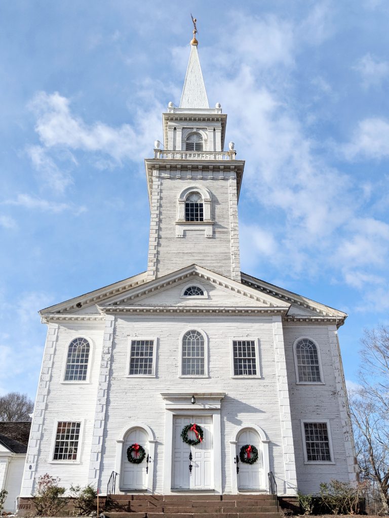 New England church with steeple