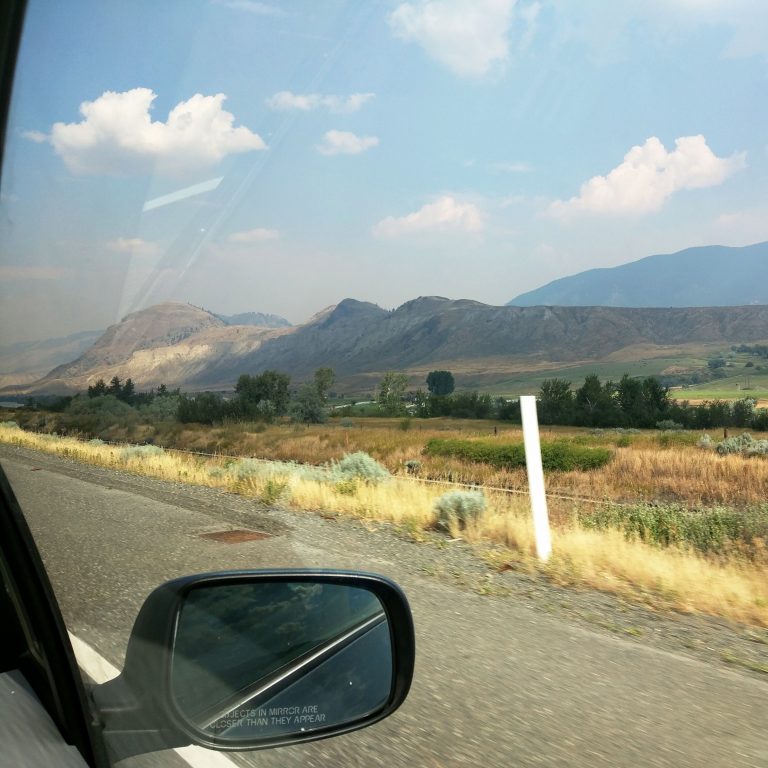 Photo from car window on British Columbia highway