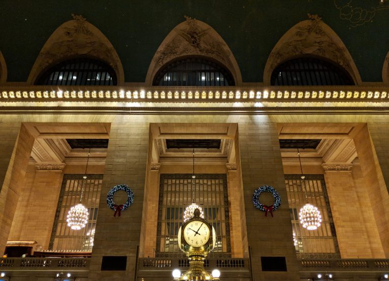 the clock at grand central station