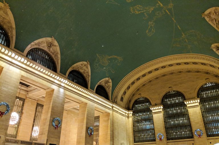 the ceiling at grand central station