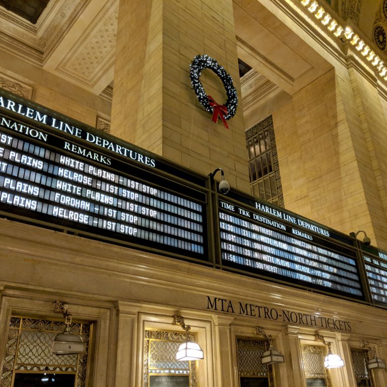 train times at grand central station