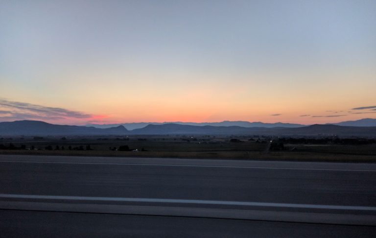 sunrise in Idaho