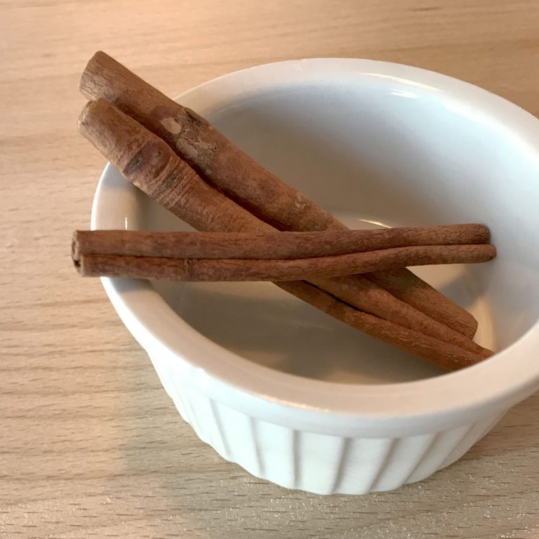 cinnamon sticks in bowl