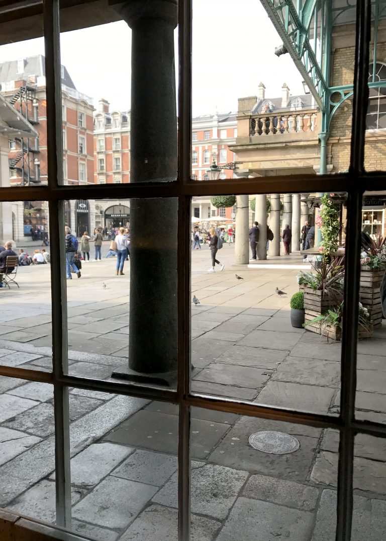 covent gardens from a window