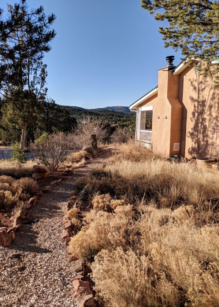 pathway overlooking the Cibola National Forest