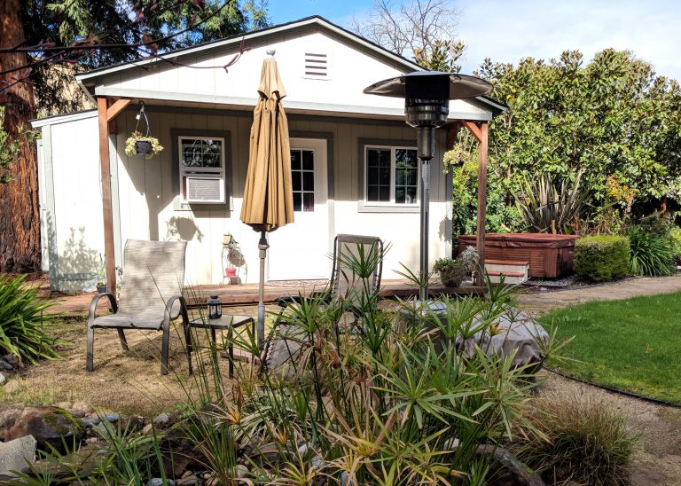 backyard garden cottage