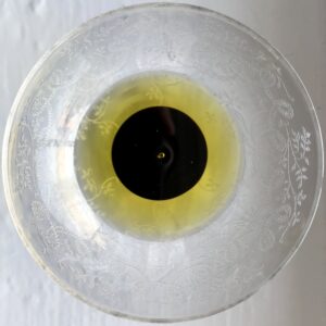 oil and vinegar in a glass cup