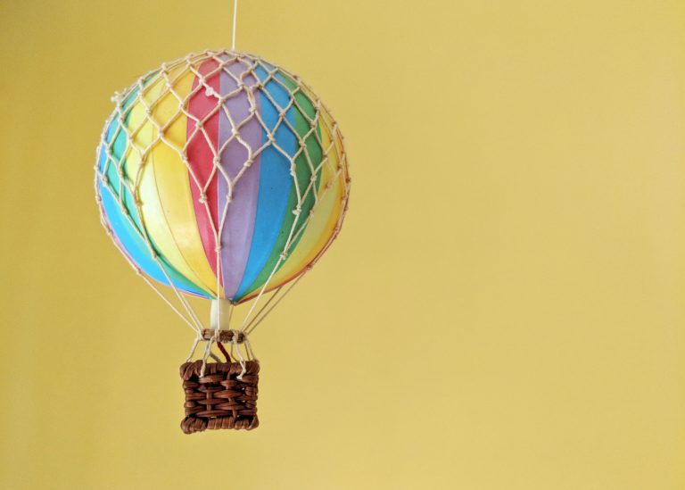 miniature hot air balloon