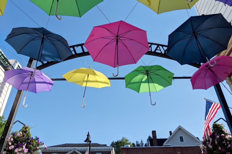 Umbrellas in Littleton, New Hampshire