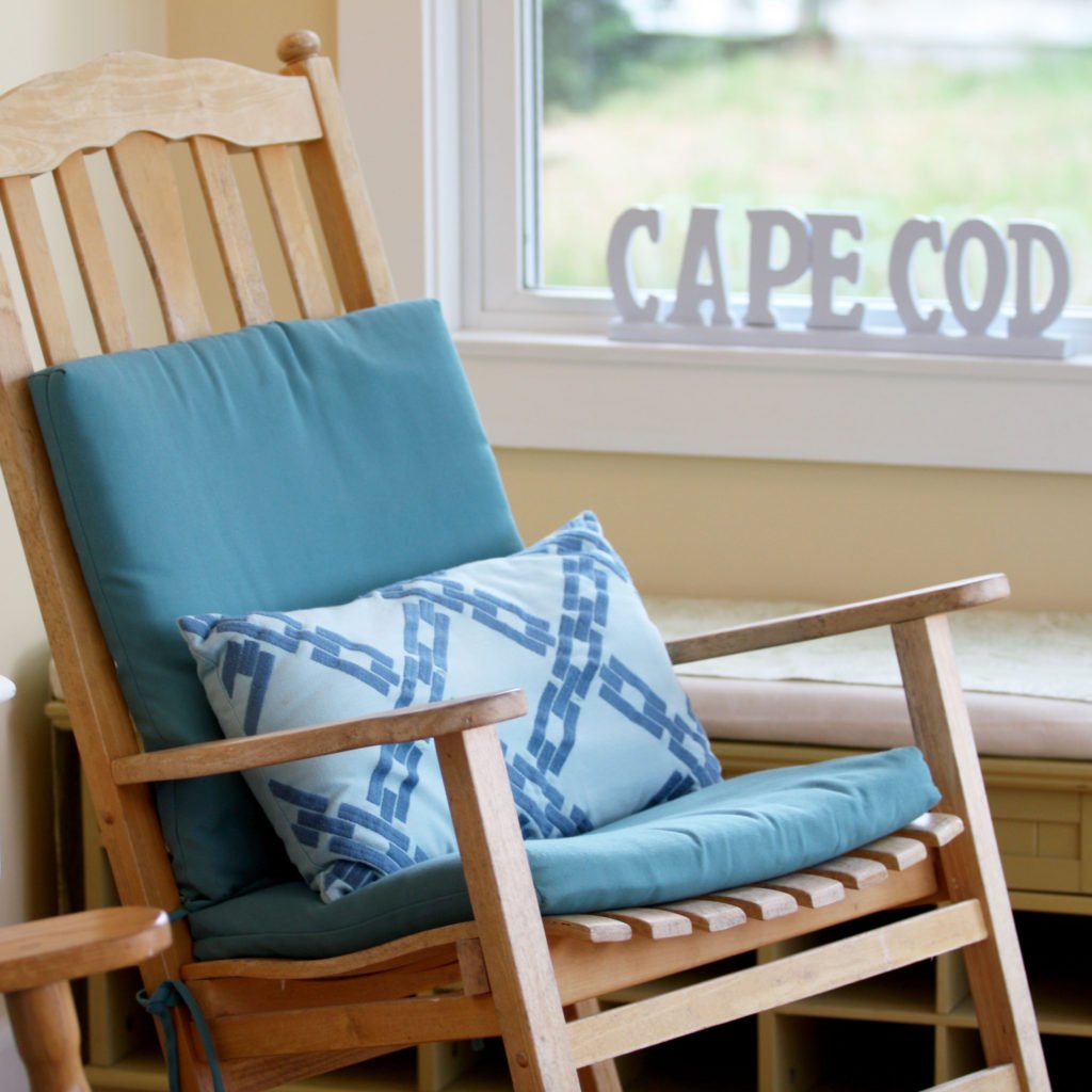 rocking chair in Cape Cod Airbnb