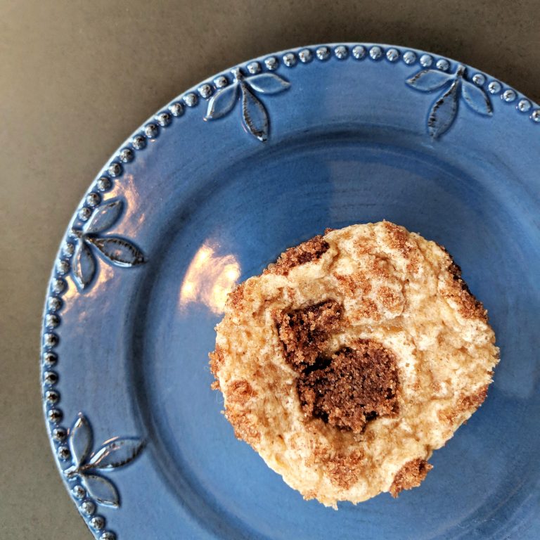 Cinnamon muffins set out by our hosts at a Tennessee Airbnb