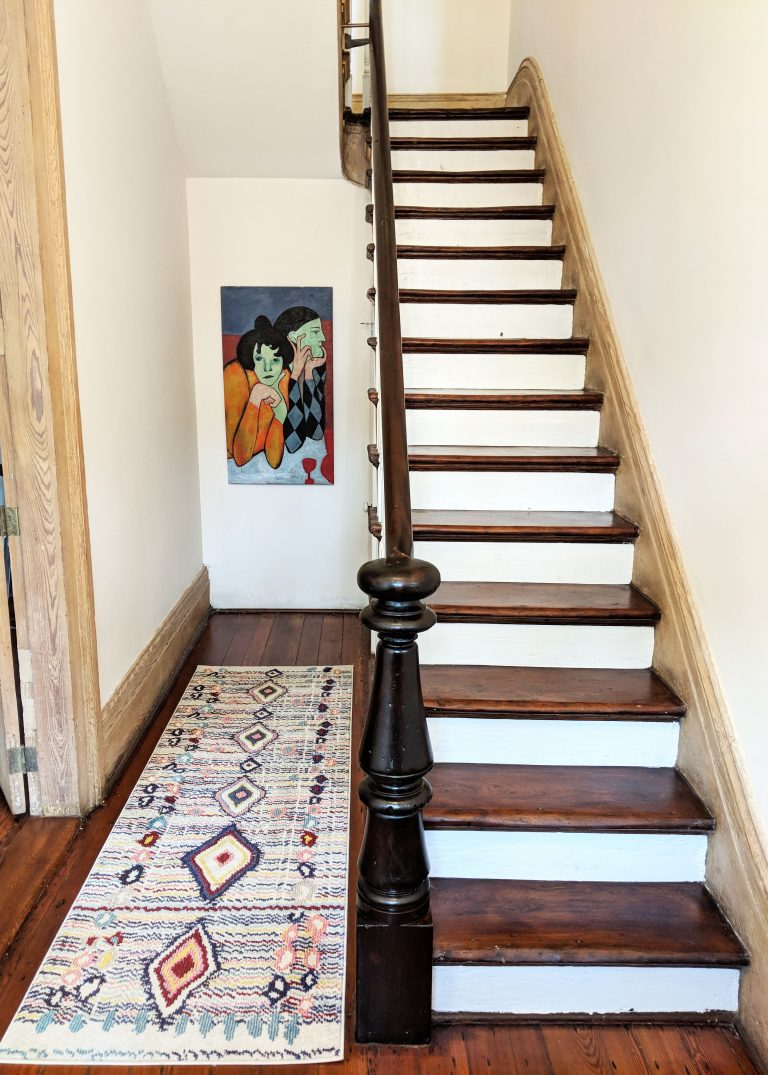 staircase in New Orleans Airbnb