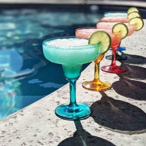 frozen margaritas by the pool