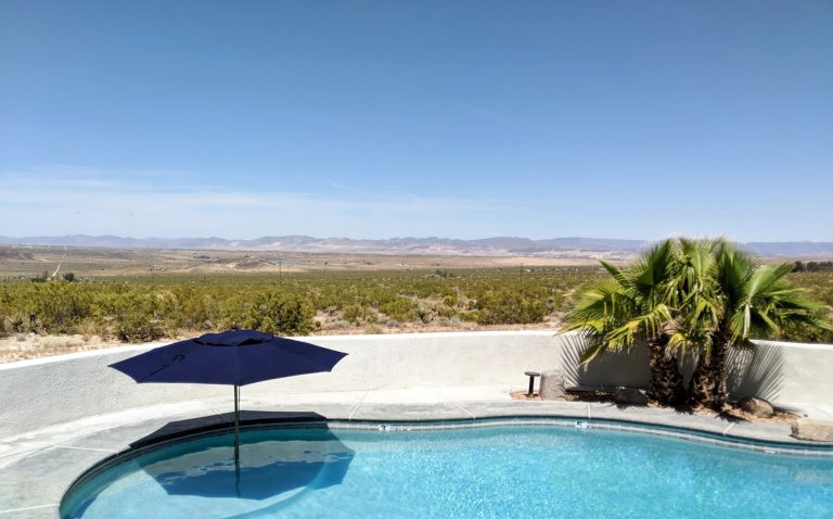 pool and desert view