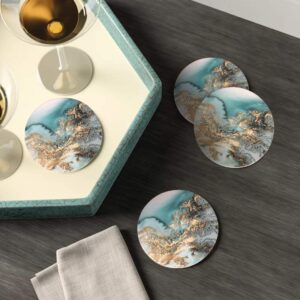 marble accent coasters