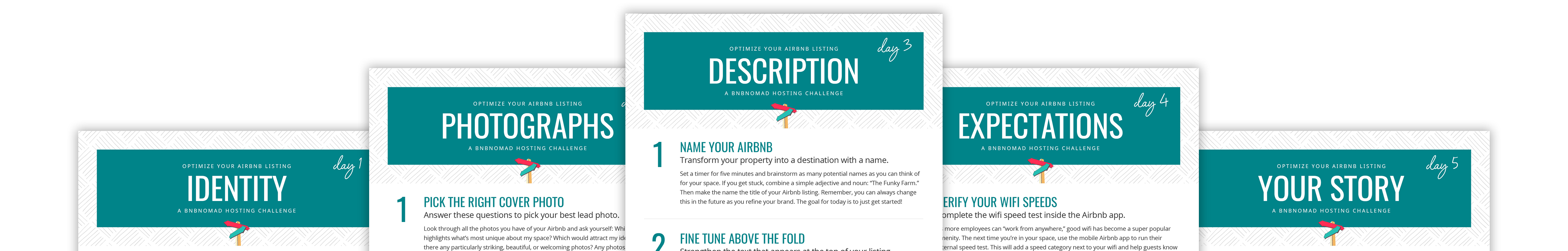 Preview of the daily cheat sheets for the Airbnb listing challenge