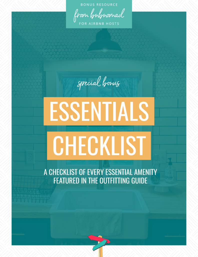 Airbnb checklist of all essentials